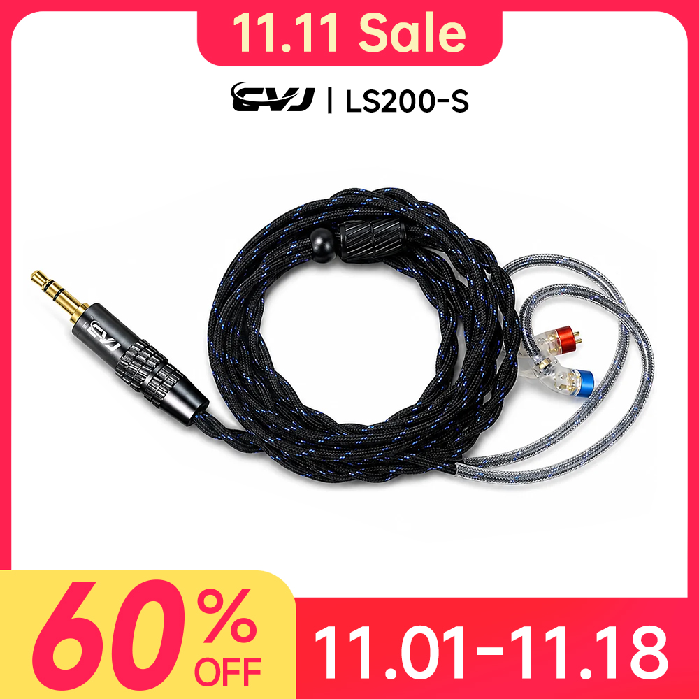 Headphone Amplifier Dac - CVJ LS200-S イヤホンアップグレードケーブル 3.5MM/4.4MM 交換可能なプラグ 高品質HiFi