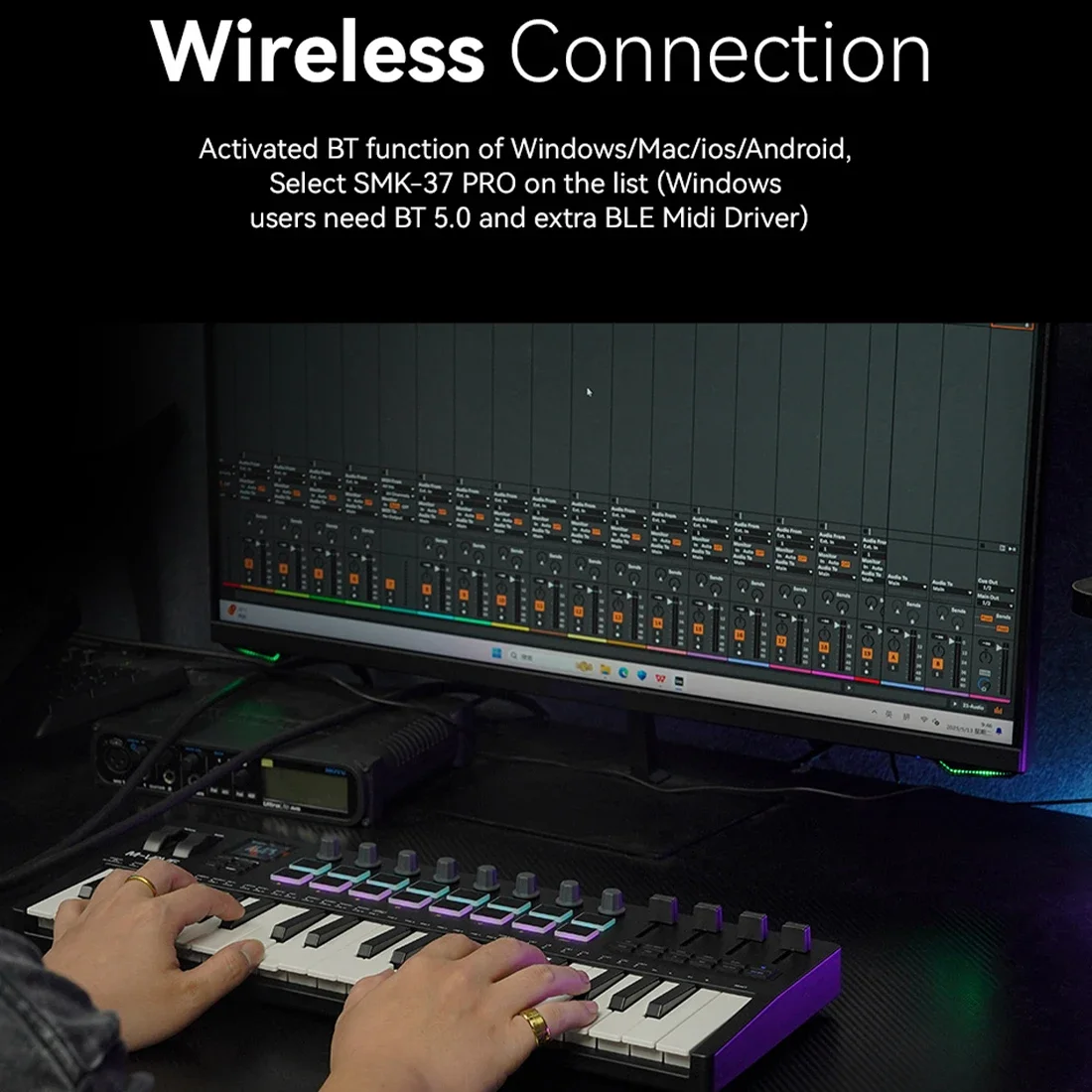 M-VAVE SMK-37 PRO：16個のRGBパッドと8 - Midi Controller Pad のレビューと価格