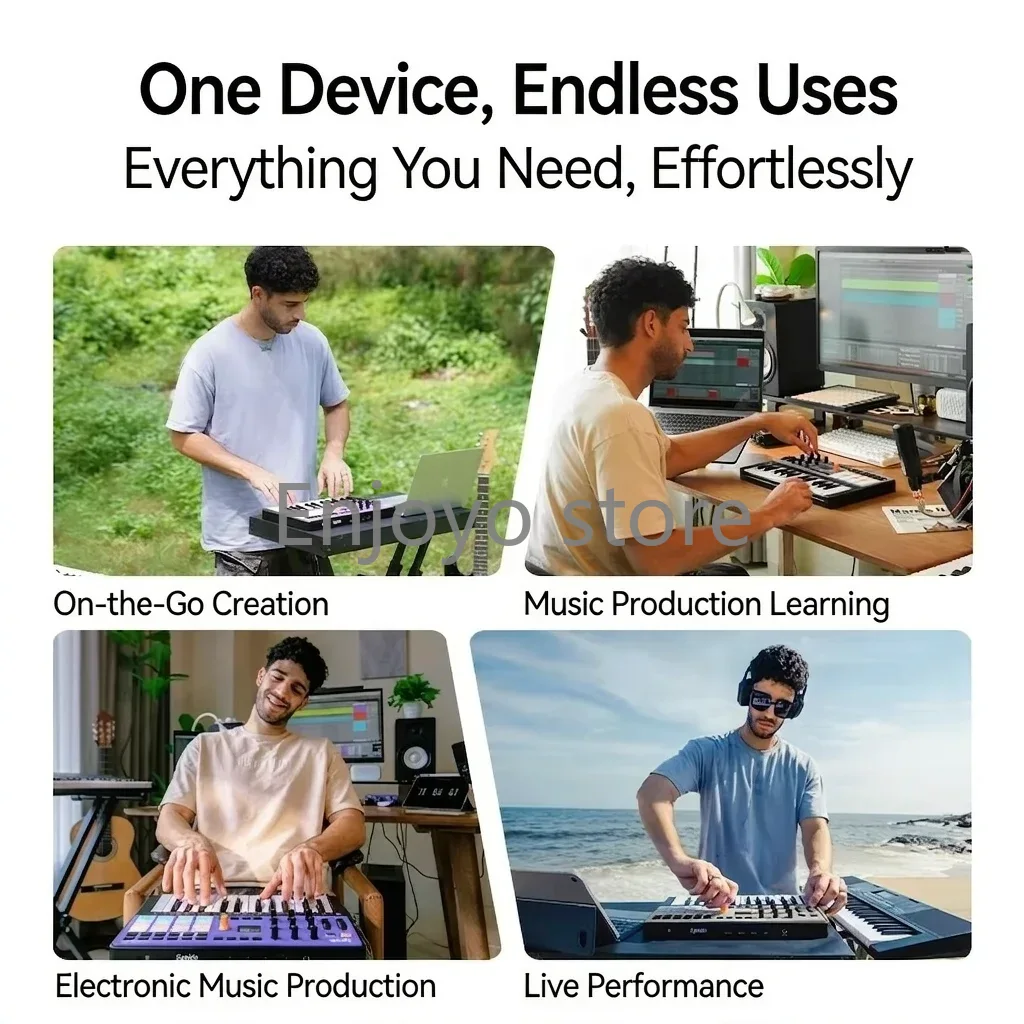 Synido TempoKEY W25：ワイヤレスMIDIキ - Midi Controller Pad のレビューと価格