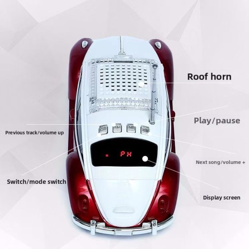 ビートル型カーモデルBluetoothスピーカー ホームオー - Audio Music Spotify のレビューと価格