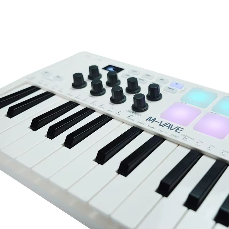 M Vave Smk 25 ポータブルMIDIキーボードコン - Midi Controller Pad のレビューと価格