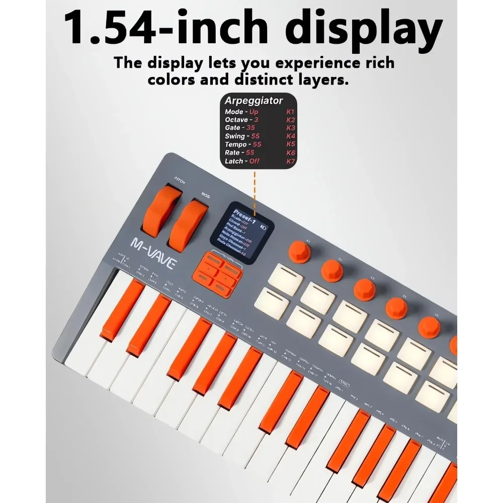 M-VAVE SMK-37 エリート MIDI プロダクショ - Midi Controller Pad のレビューと価格